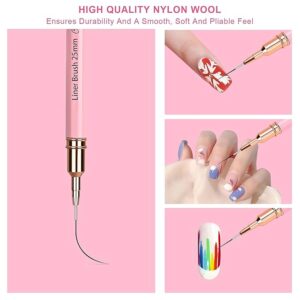 5Pcs Nail Art Liner Brushes