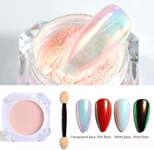Shiny Pink Chrome Nail Powder for Nails