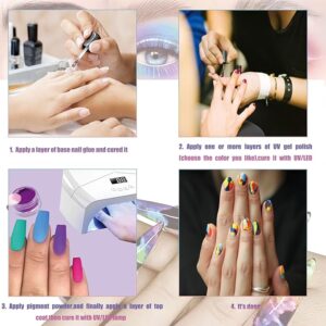 36 Colors Pigment Powder for Nails