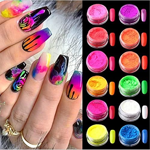 Neon Phosphor Nail Pigment Powder