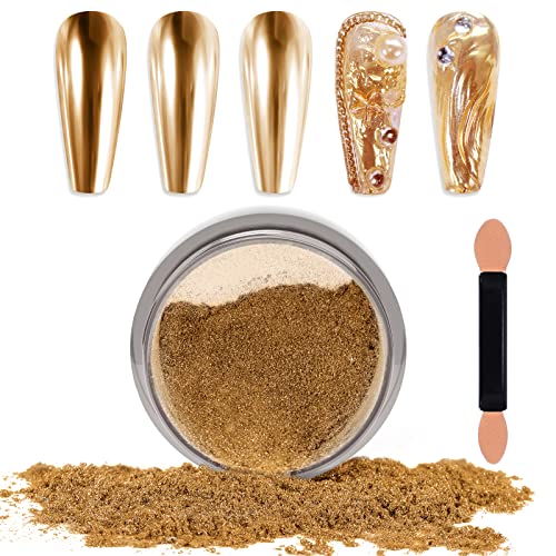 Laza Gold Chrome Nail Powde
