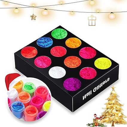 12 Colors Nail Powder