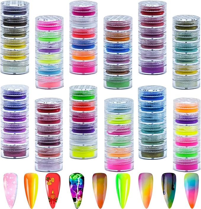36 Colors Pigment Powder for Nails