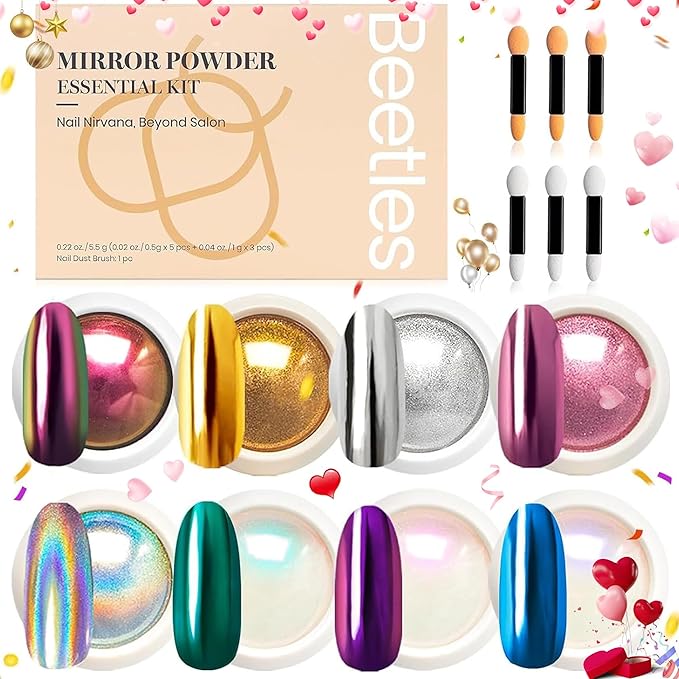 best chrome nail powder for shiny mirror nails!